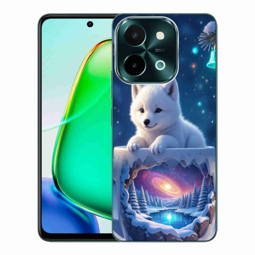 Gélový kryt mmCase na Vivo Y28 - vianočné šteňa