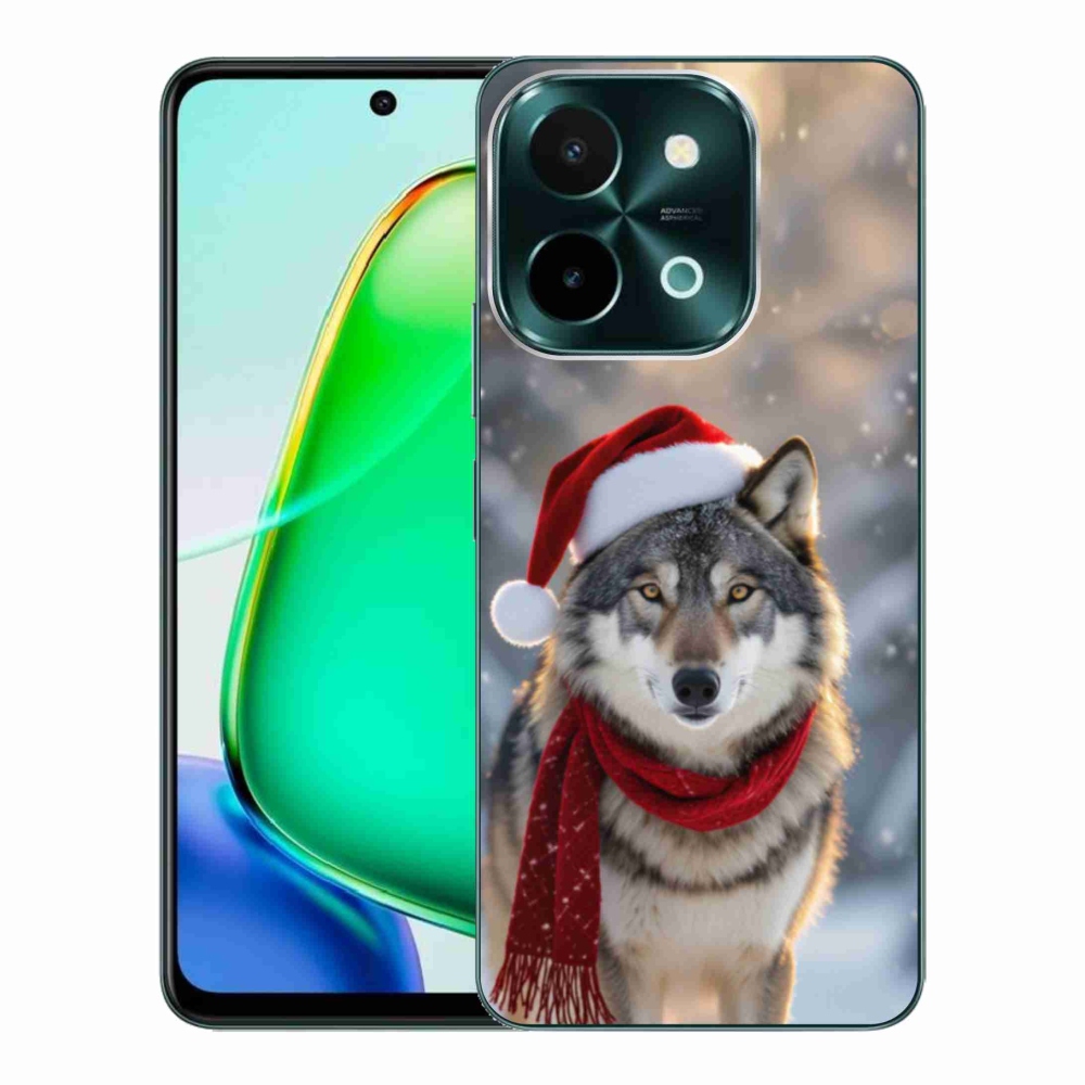 Gélový kryt mmCase na Vivo Y28 - vianočný vlk