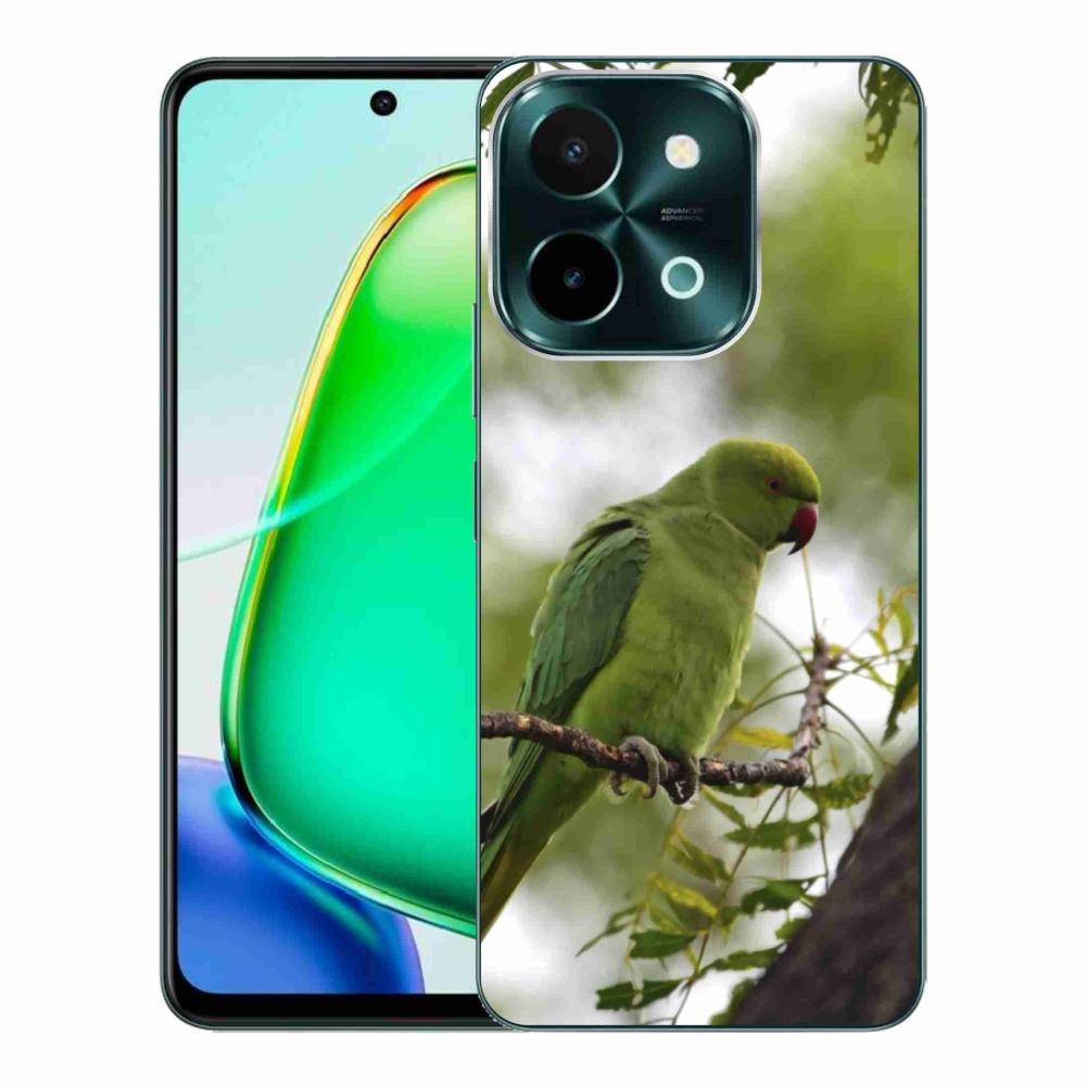 Gélový kryt mmCase na Vivo Y28 - zelený papagáj
