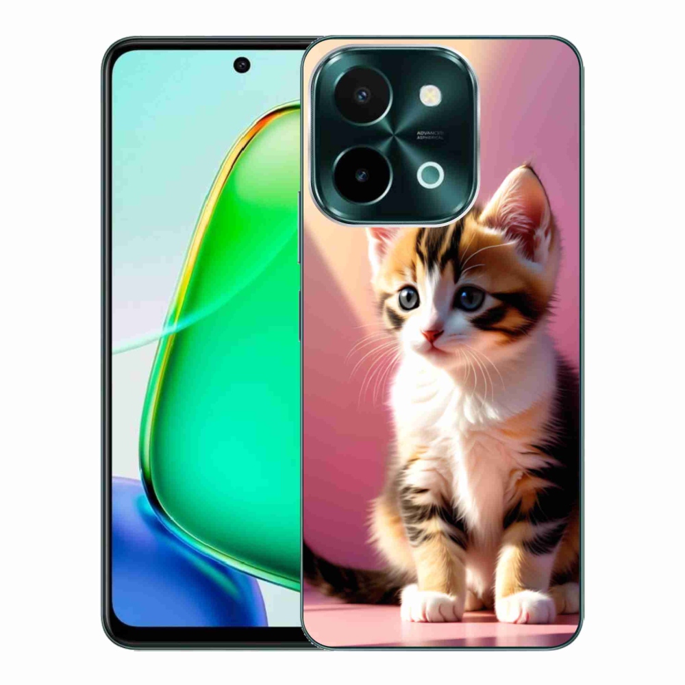 Gélový kryt mmCase na Vivo Y28 - zvedavé mačiatko 2