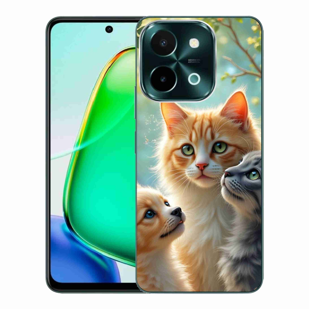 Gélový kryt mmCase na Vivo Y28 - zvieracie priateľstvo 2
