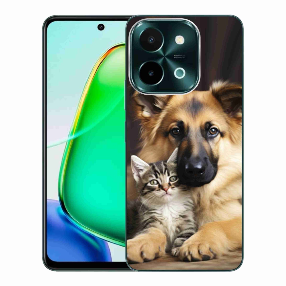 Gélový kryt mmCase na Vivo Y28 - zvieracie priateľstvo