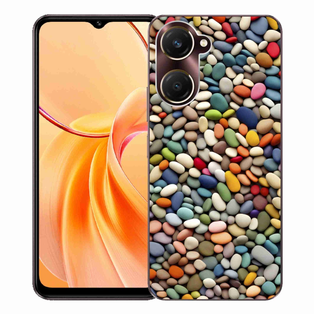 Gélový kryt mmCase na Vivo Y28s 5G - farebné kamienky 2