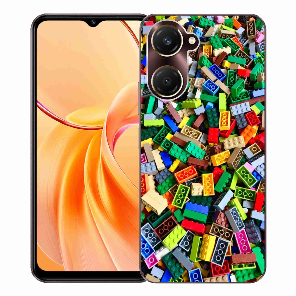 Gélový kryt mmCase na Vivo Y28s 5G - farebné stavebné kocky