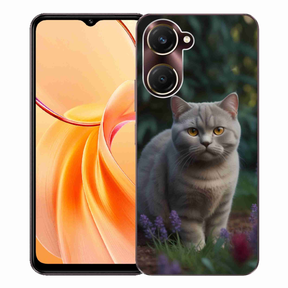 Gélový kryt mmCase na Vivo Y28s 5G - britská mačka
