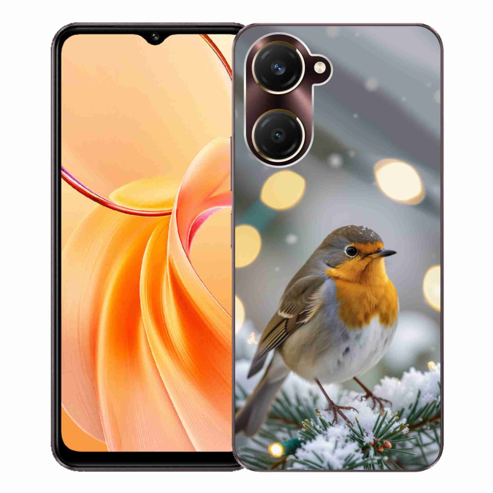 Gélový kryt mmCase na Vivo Y28s 5G - červienka v zime