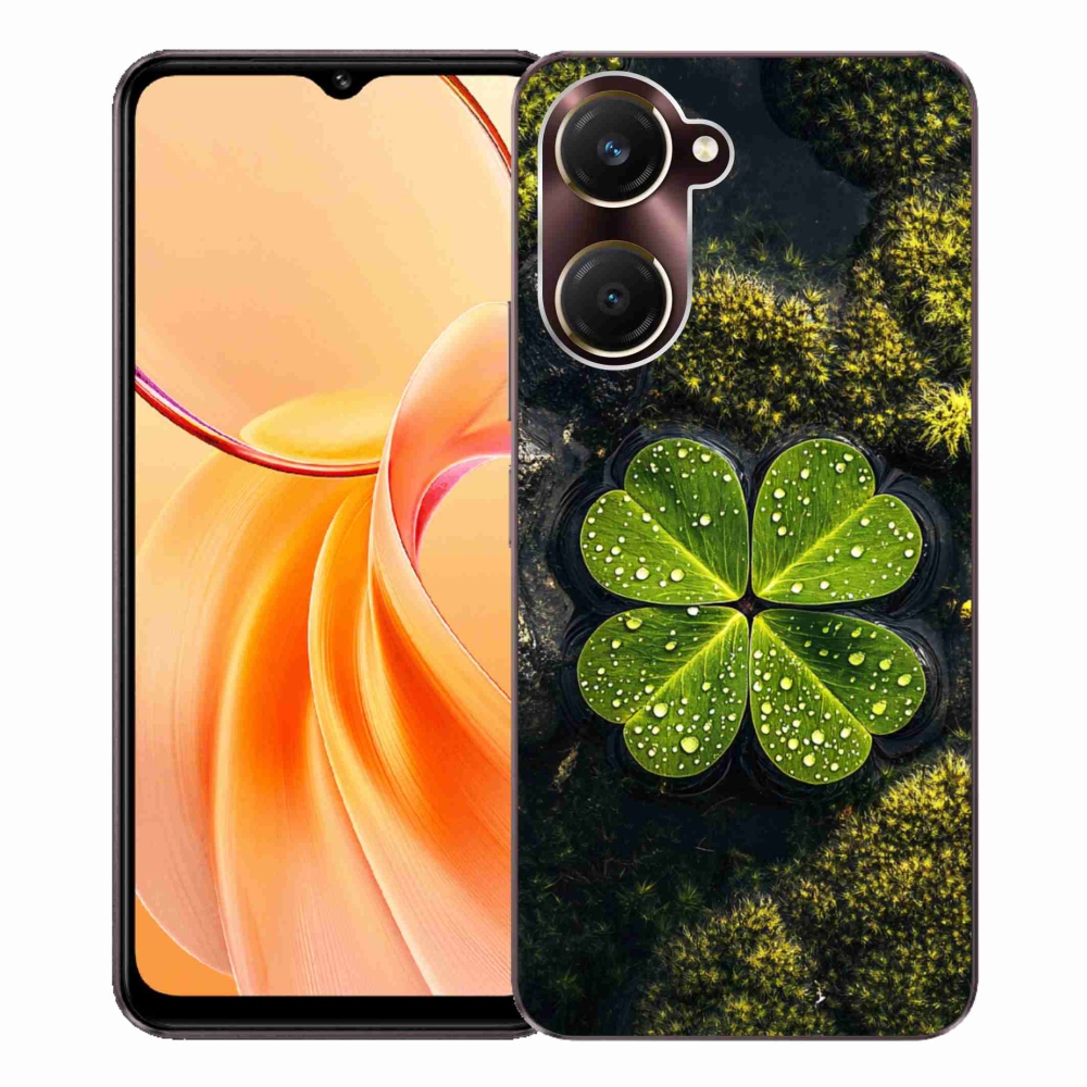 Gélový kryt mmCase na Vivo Y28s 5G - štvorlístok