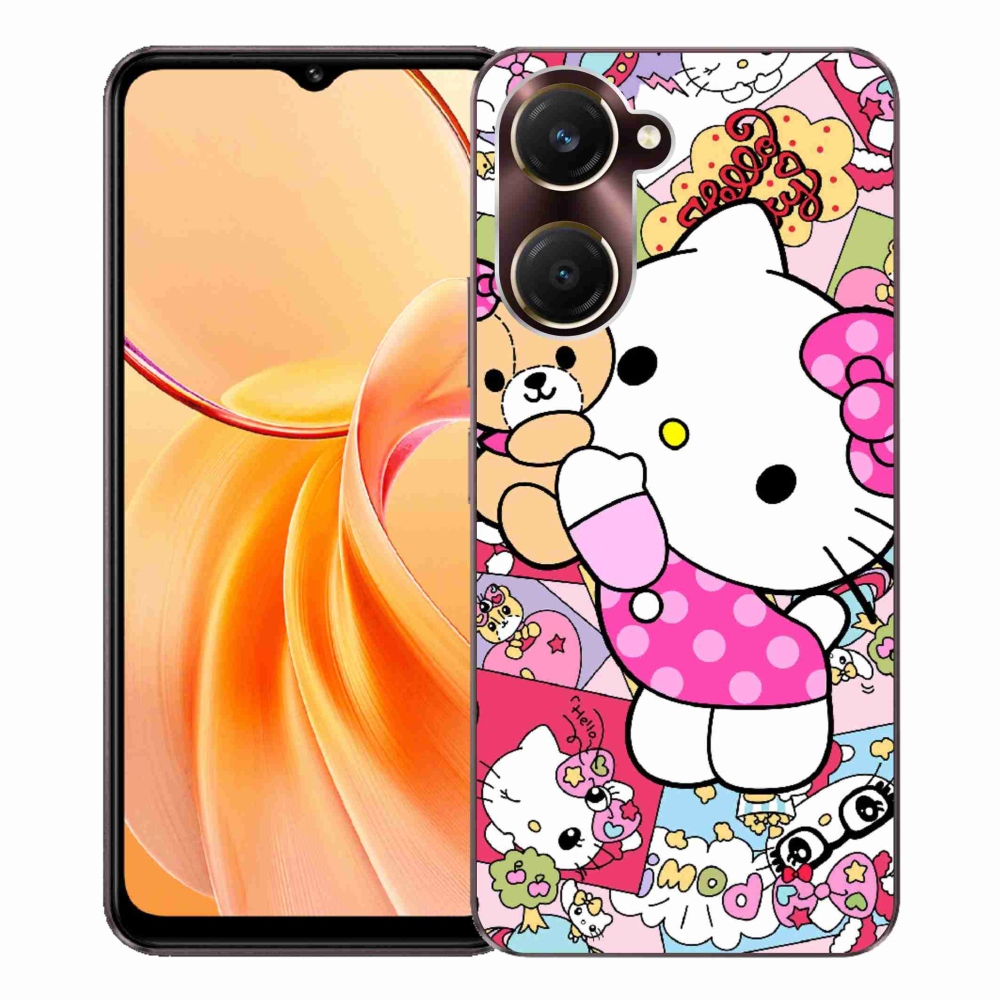 Gélový kryt mmCase na Vivo Y28s 5G - cute kitty