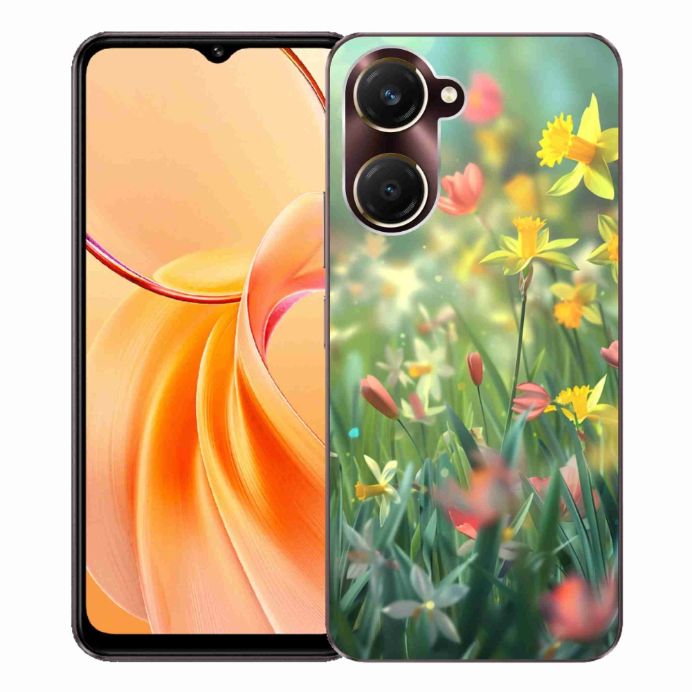 Gélový kryt mmCase na Vivo Y28s 5G - jarné kvety