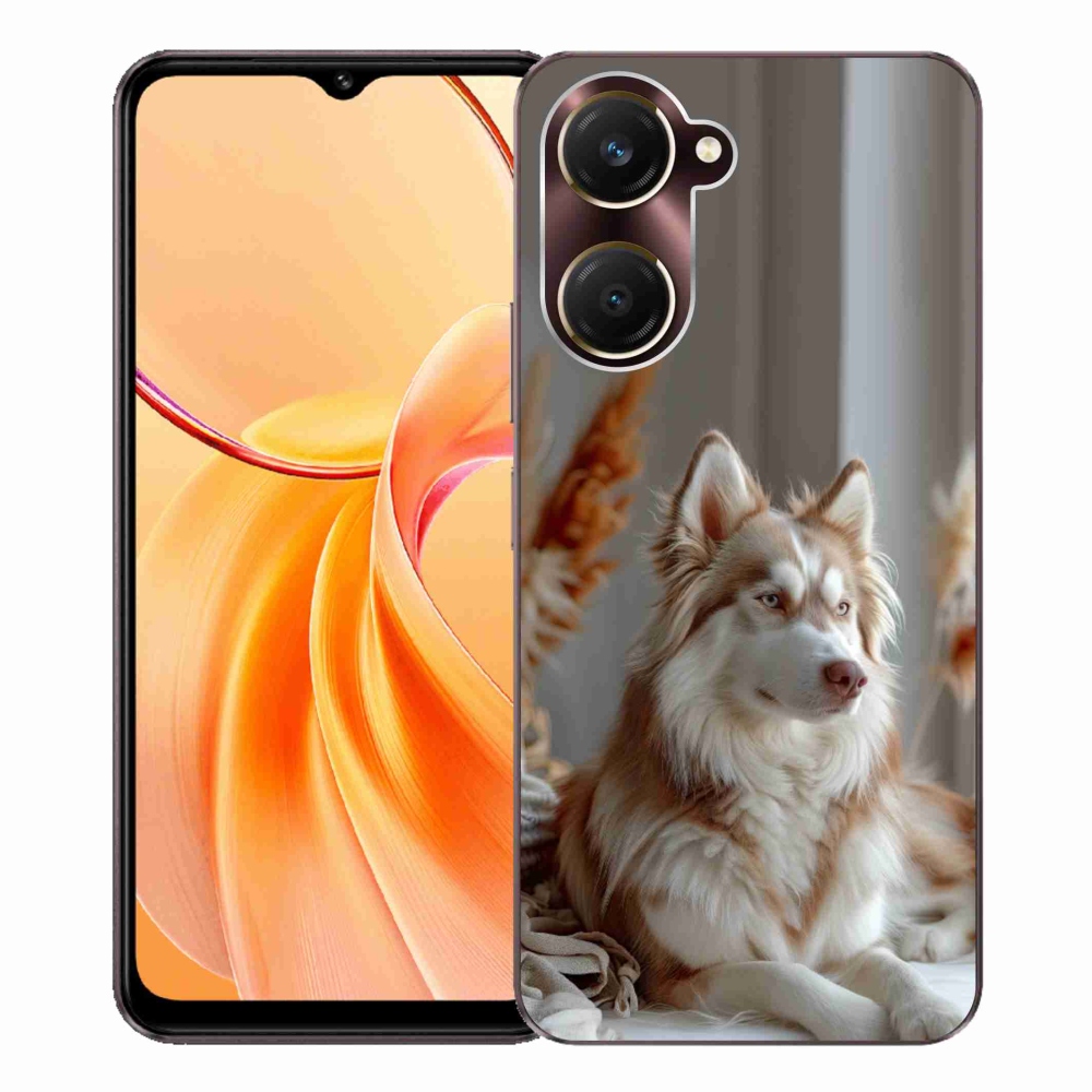 Gélový kryt mmCase na Vivo Y28s 5G - pokojný sibírsky husky