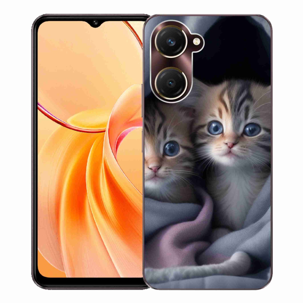 Gélový kryt mmCase na Vivo Y28s 5G - mačacie duo 2
