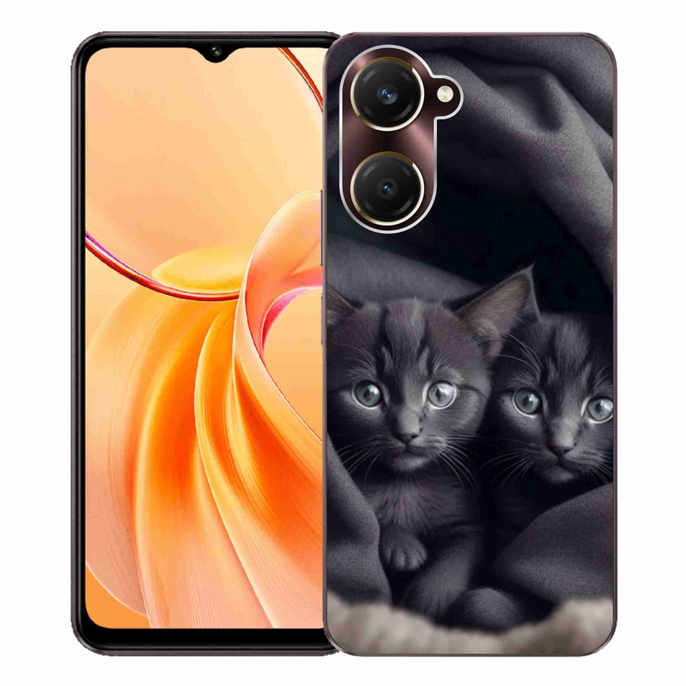 Gélový kryt mmCase na Vivo Y28s 5G - mačacie duo