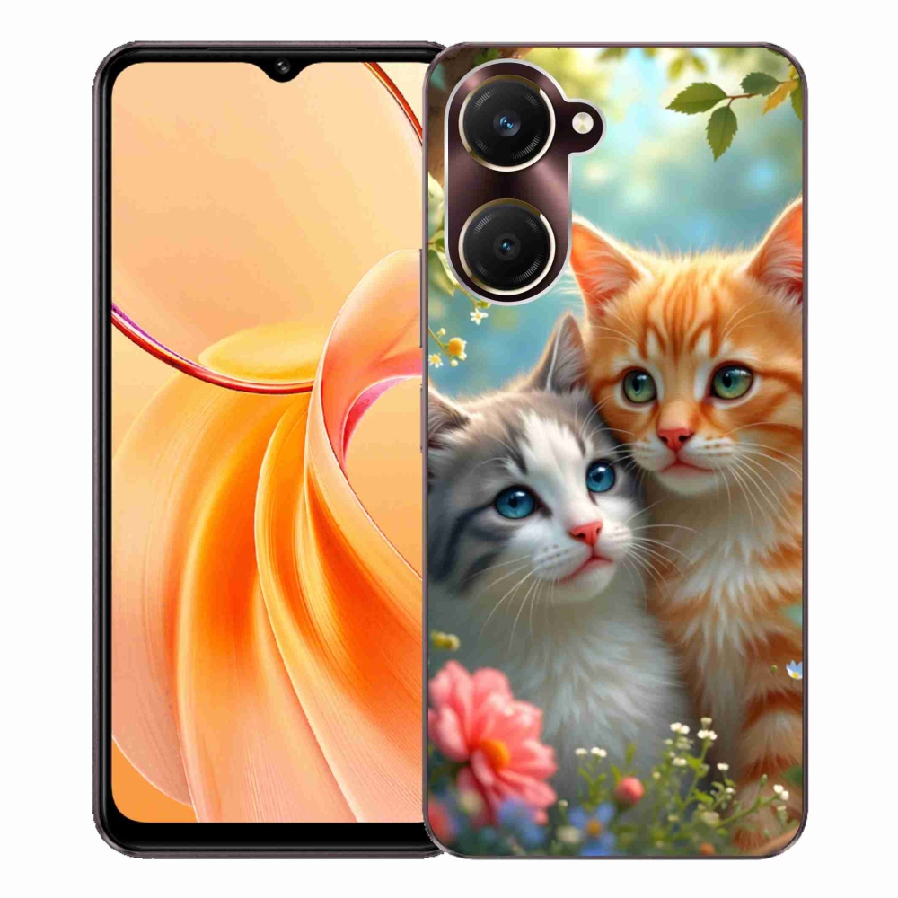 Gélový kryt mmCase na Vivo Y28s 5G - mačacia láska 2