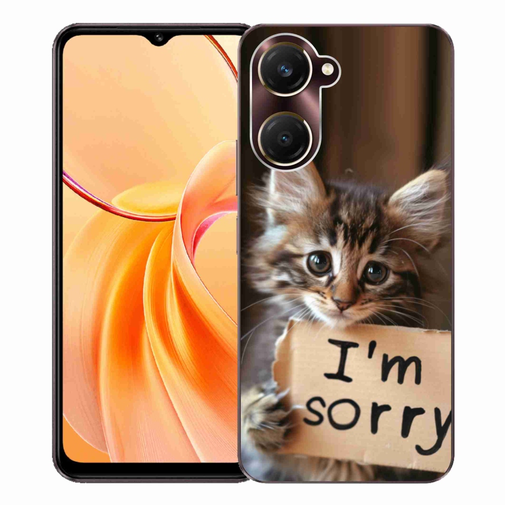Gélový kryt mmCase na Vivo Y28s 5G - mačacie ospravedlnenie