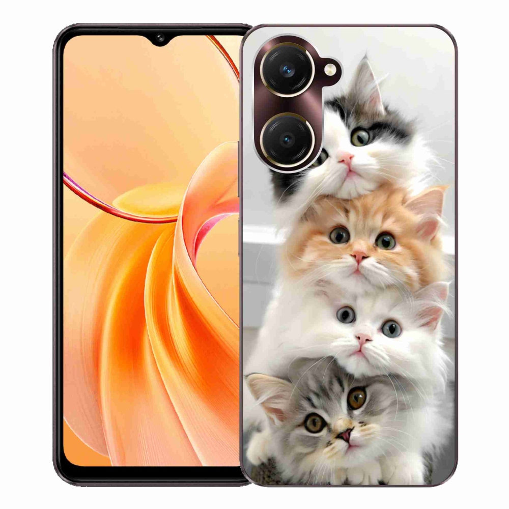 Gélový kryt mmCase na Vivo Y28s 5G - mačacia partia