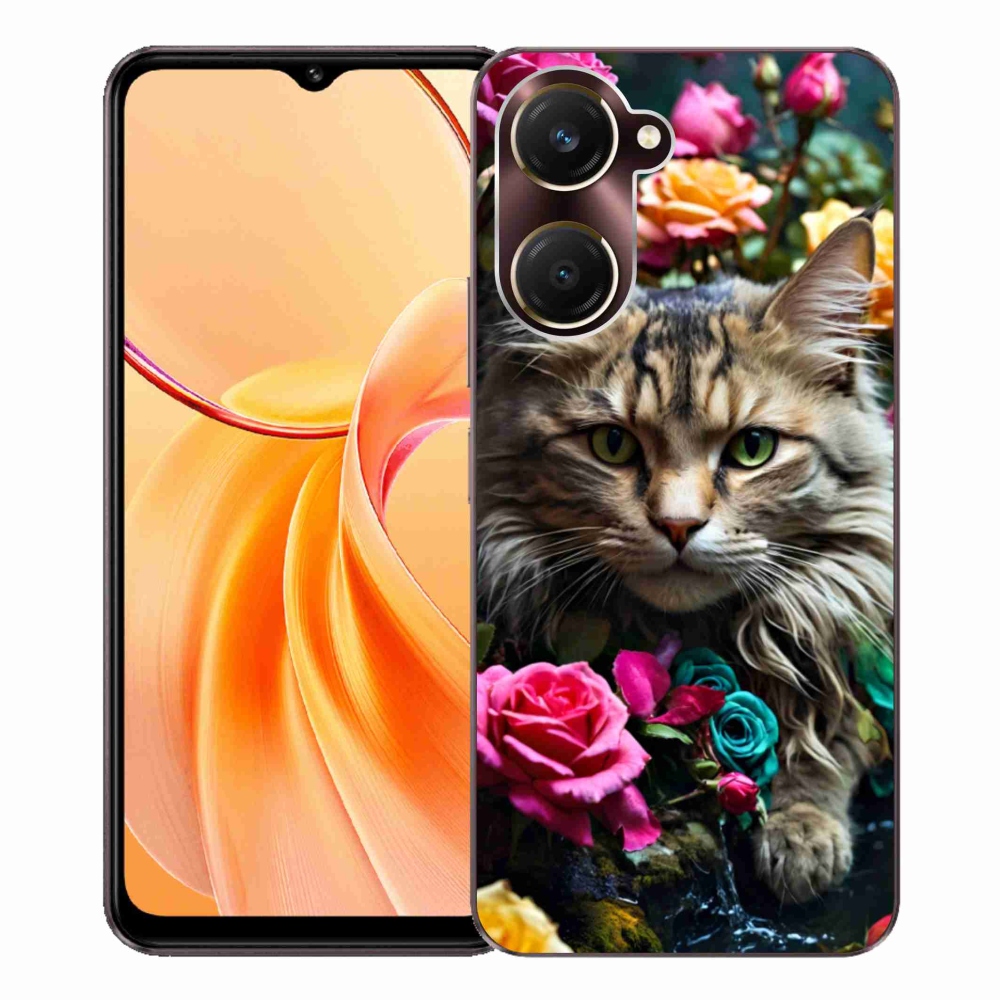 Gélový kryt mmCase na Vivo Y28s 5G - mačacie pohľad 2