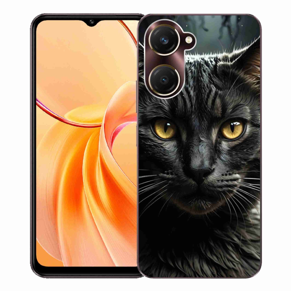 Gélový kryt mmCase na Vivo Y28s 5G - mačacie pohľad 3