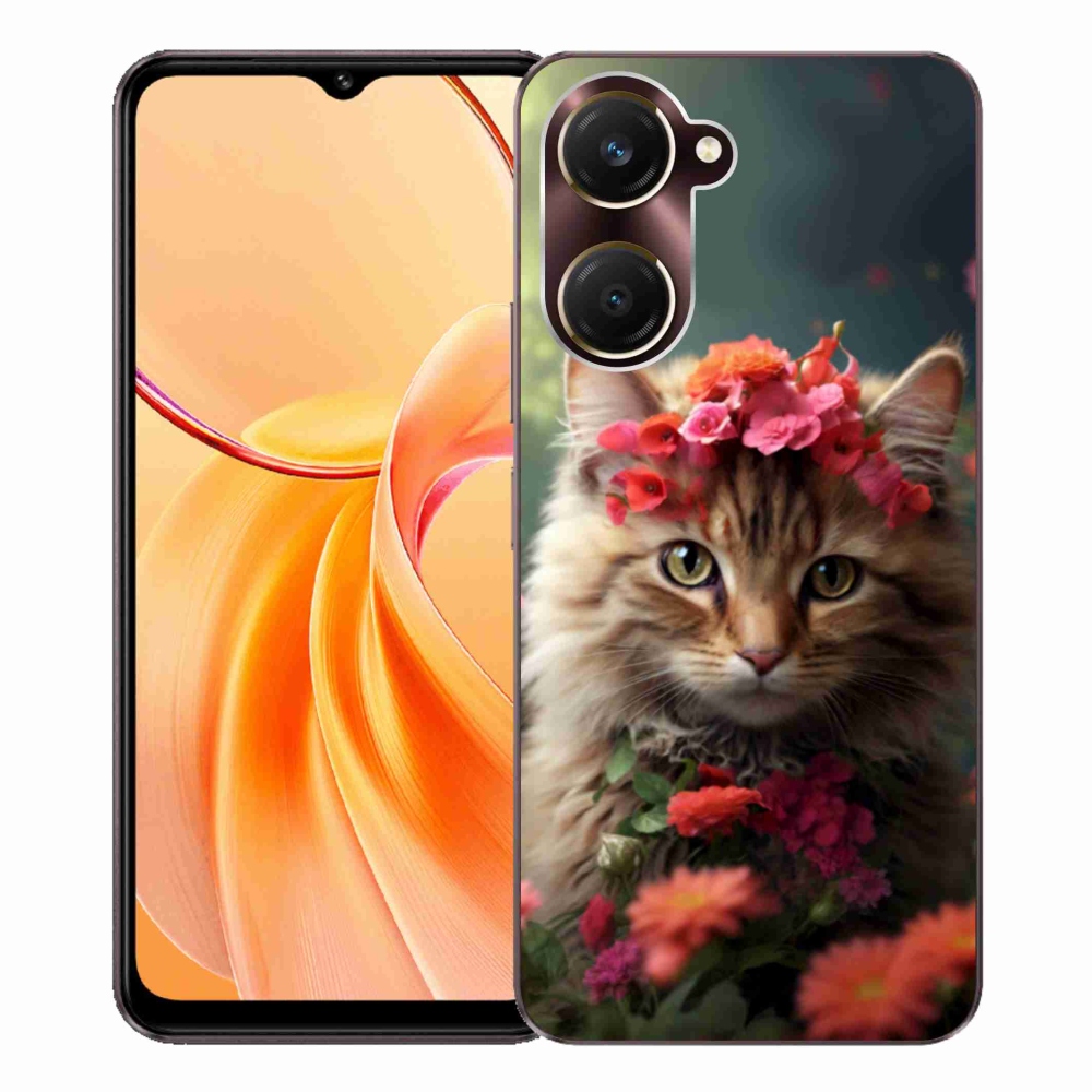 Gélový kryt mmCase na Vivo Y28s 5G - mačacia princezná
