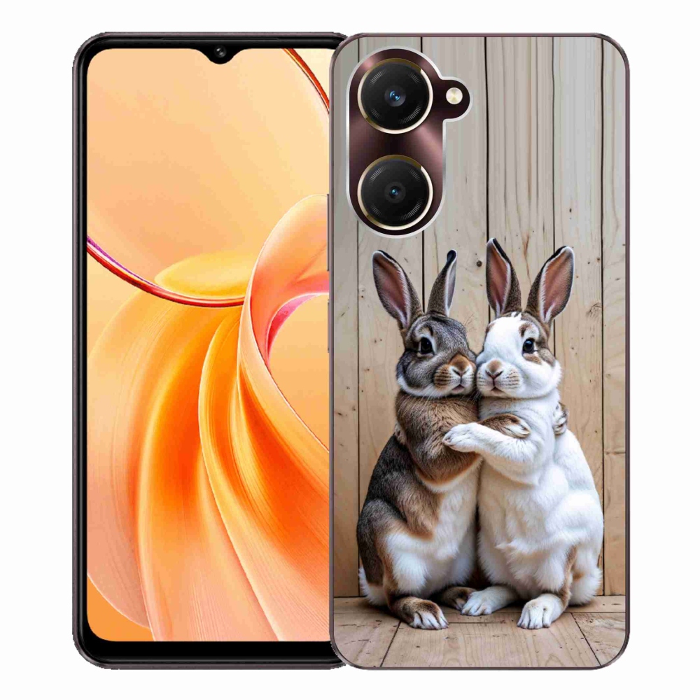 Gélový kryt mmCase na Vivo Y28s 5G - králičie pár