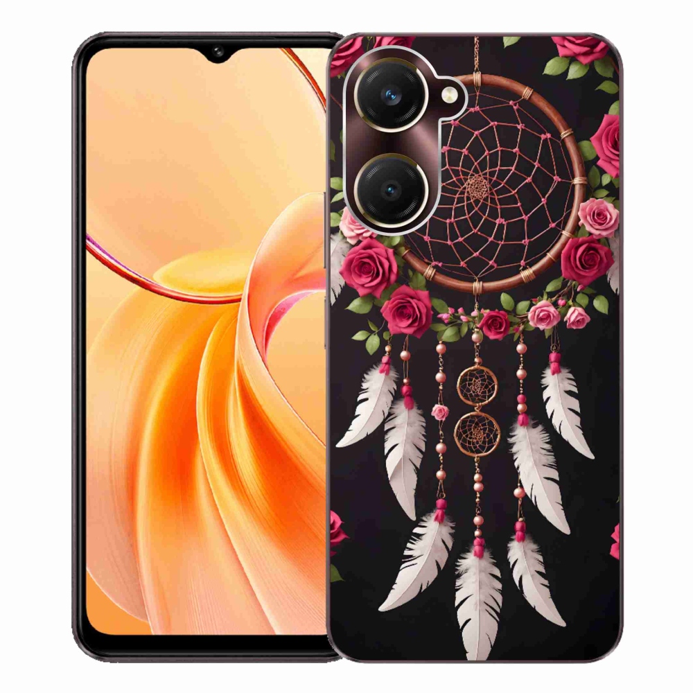 Gélový kryt mmCase na Vivo Y28s 5G - lapač snov s ružami