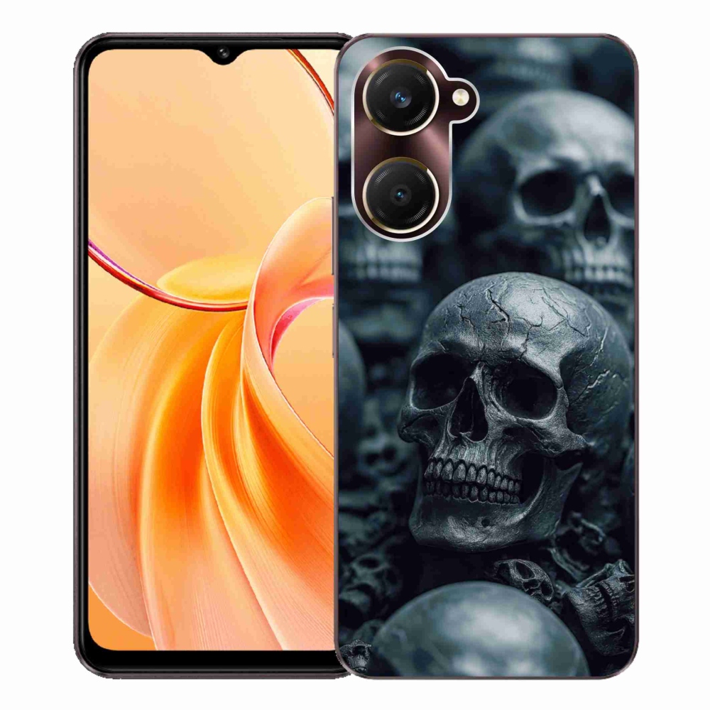 Gélový kryt mmCase na Vivo Y28s 5G - lebka 2