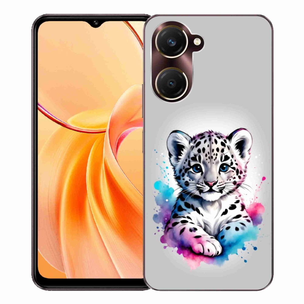 Gélový kryt mmCase na Vivo Y28s 5G - leopardej mláďa