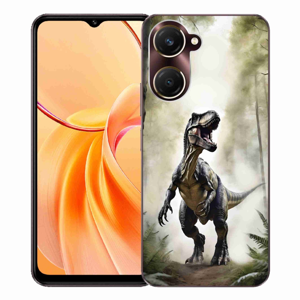 Gélový kryt mmCase na Vivo Y28s 5G - naštvaný T-Rex