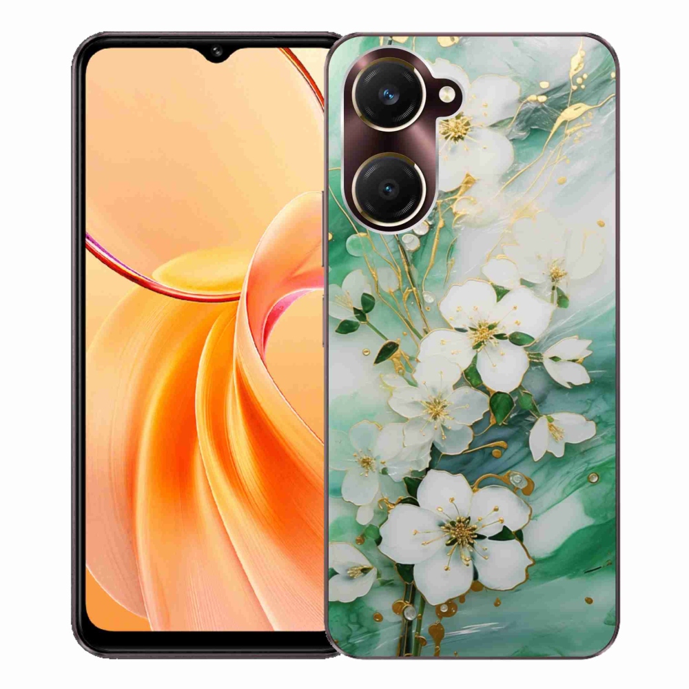 Gélový kryt mmCase na Vivo Y28s 5G - nežné kvety