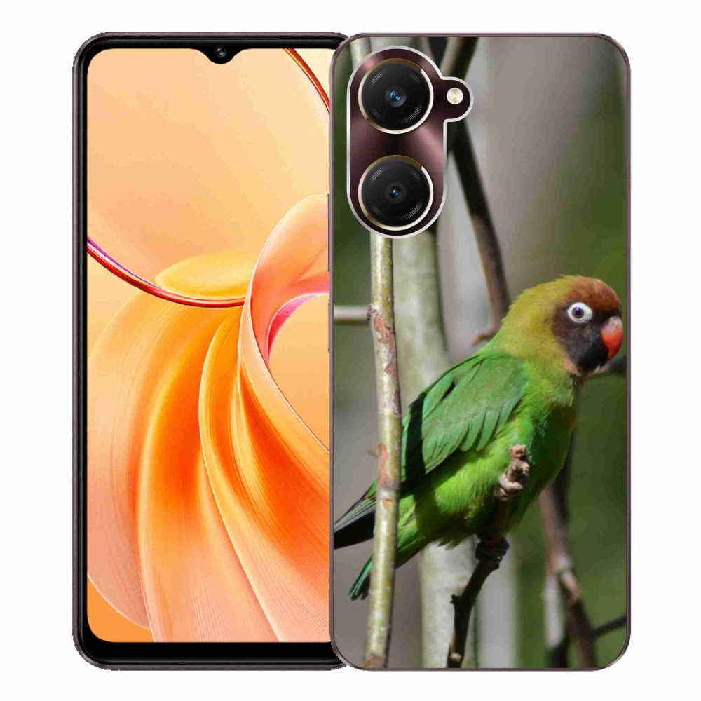 Gélový kryt mmCase na Vivo Y28s 5G - papagáj agapornis