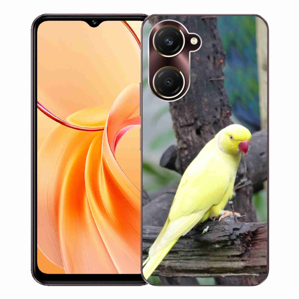 Gélový kryt mmCase na Vivo Y28s 5G - papagáj alexander žltý