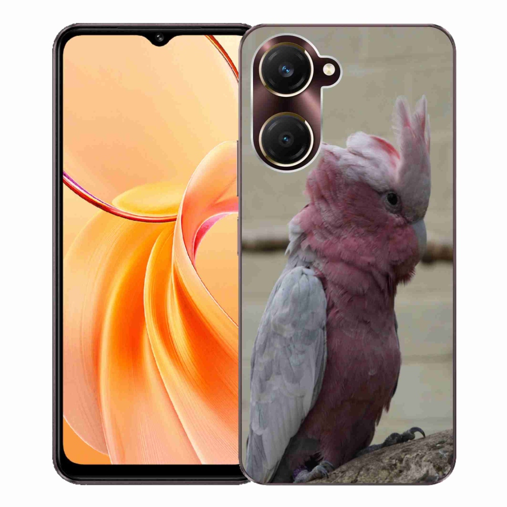 Gélový kryt mmCase na Vivo Y28s 5G - papagáj kakadu ružový