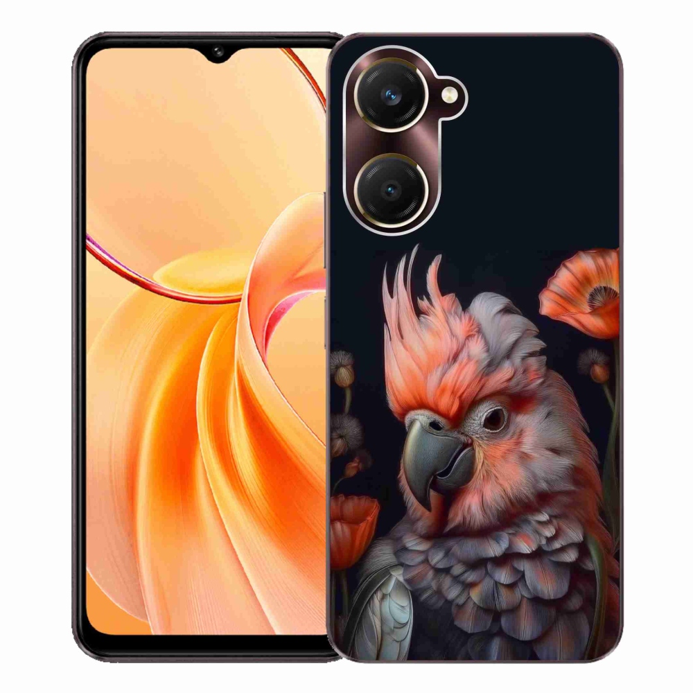 Gélový kryt mmCase na Vivo Y28s 5G - papagáj kakadu vo farbách