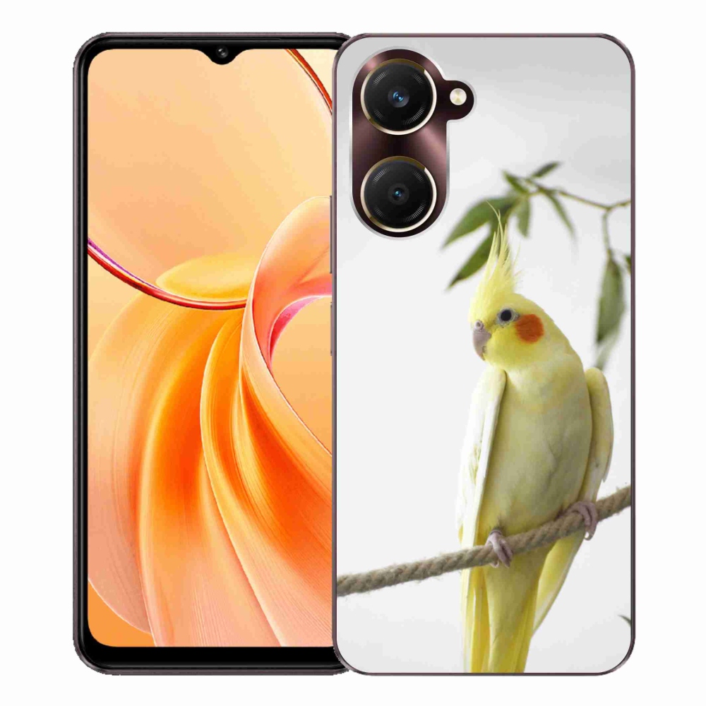 Gélový kryt mmCase na Vivo Y28s 5G - papagáj korela chocholatá