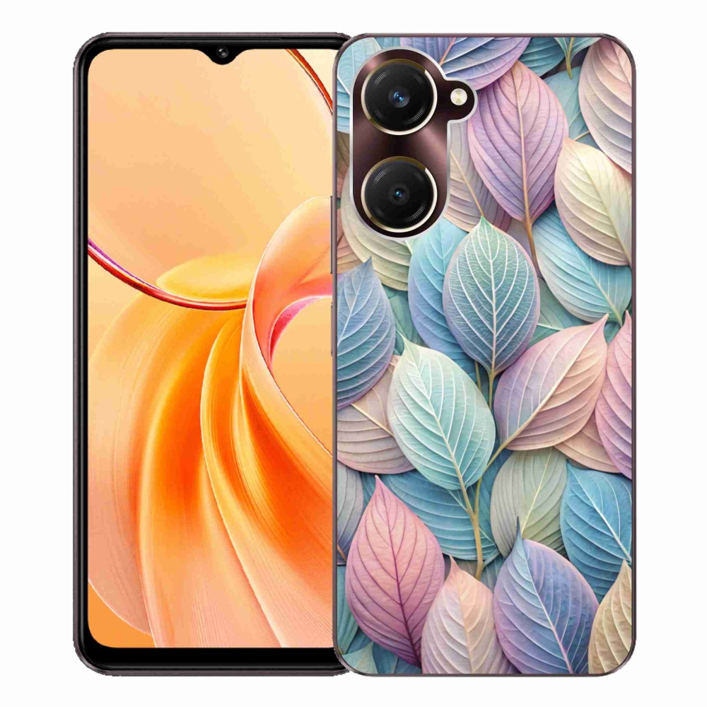 Gélový kryt mmCase na Vivo Y28s 5G - pastelové listy