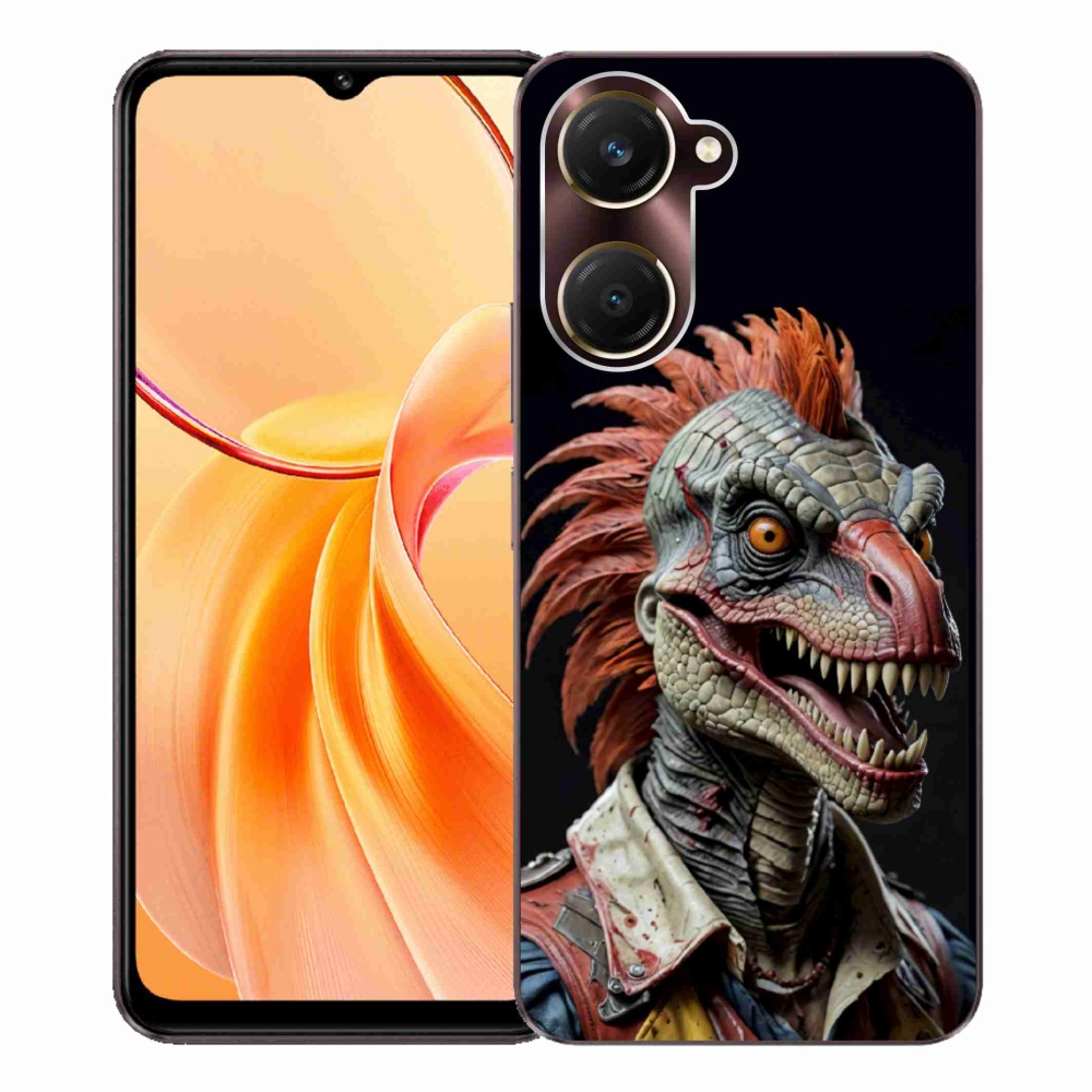 Gélový kryt mmCase na Vivo Y28s 5G - punk dinosaurus