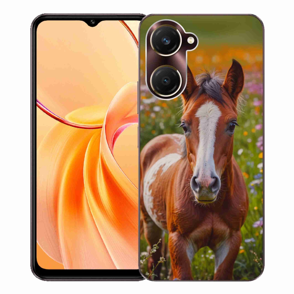 Gélový kryt mmCase na Vivo Y28s 5G - roztomilé žriebä
