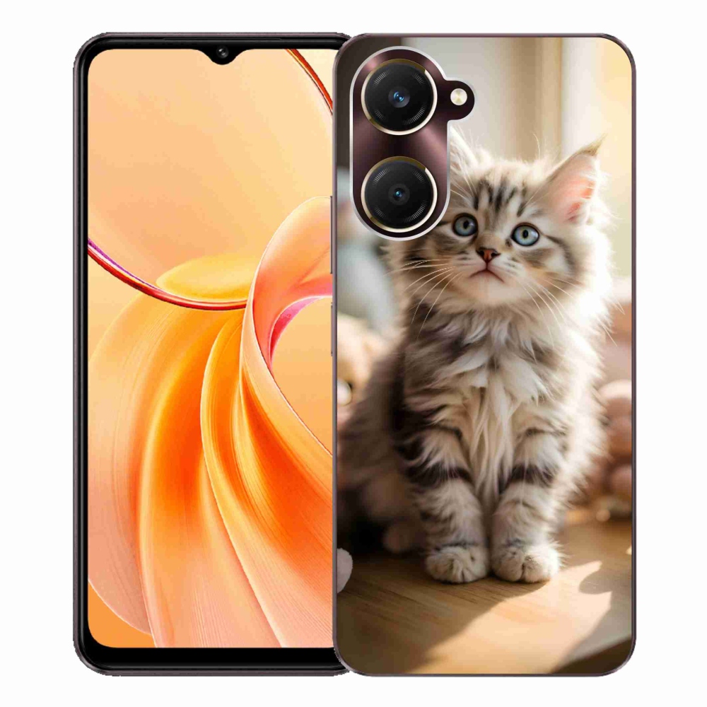Gélový kryt mmCase na Vivo Y28s 5G - roztomilé mačiatko 10