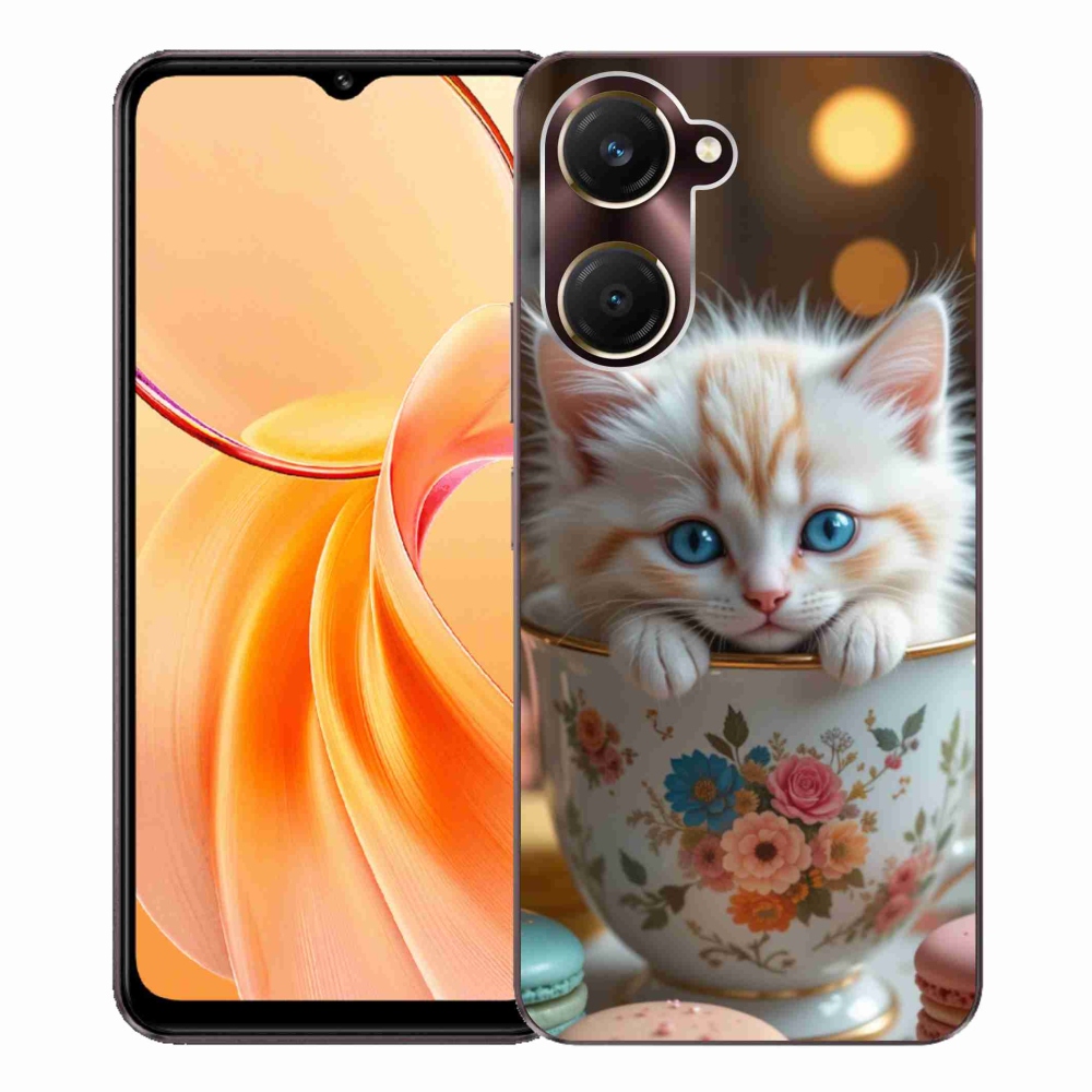 Gélový kryt mmCase na Vivo Y28s 5G - roztomilé mačiatko 6