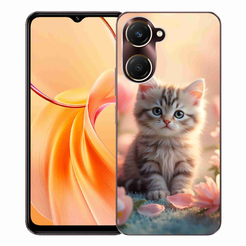 Gélový kryt mmCase na Vivo Y28s 5G - roztomilé mačiatko 8