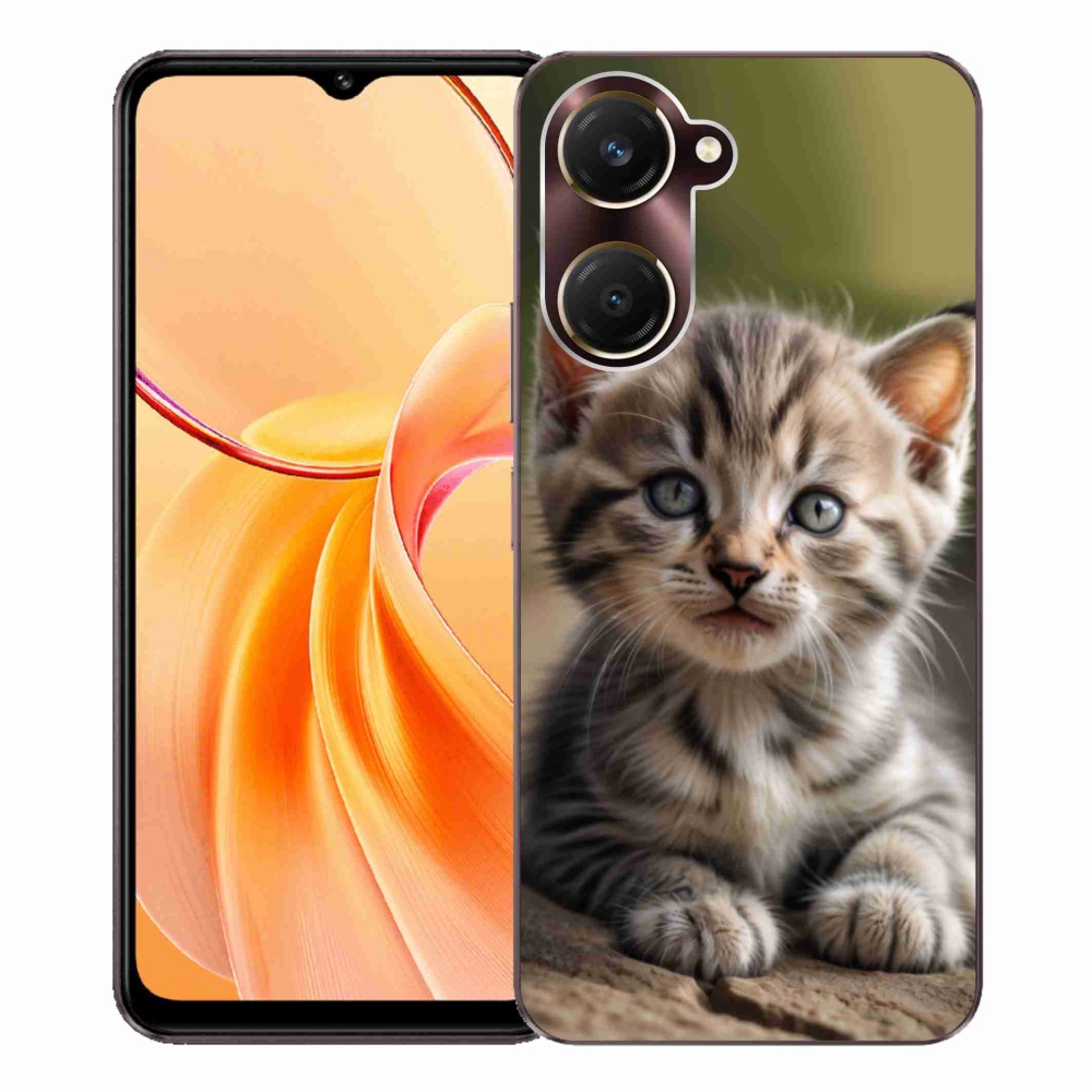 Gélový kryt mmCase na Vivo Y28s 5G - roztomilé mačiatko 9