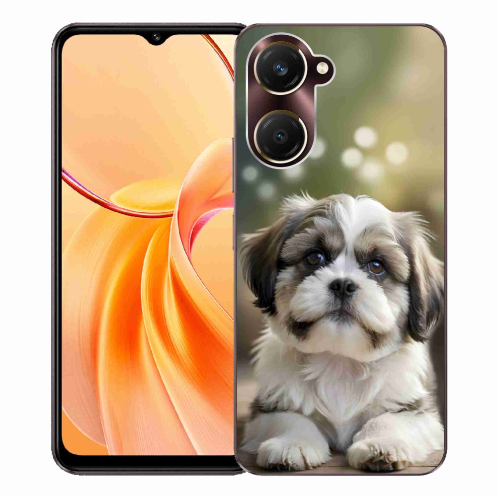 Gélový kryt mmCase na Vivo Y28s 5G - roztomilý shih-tzu