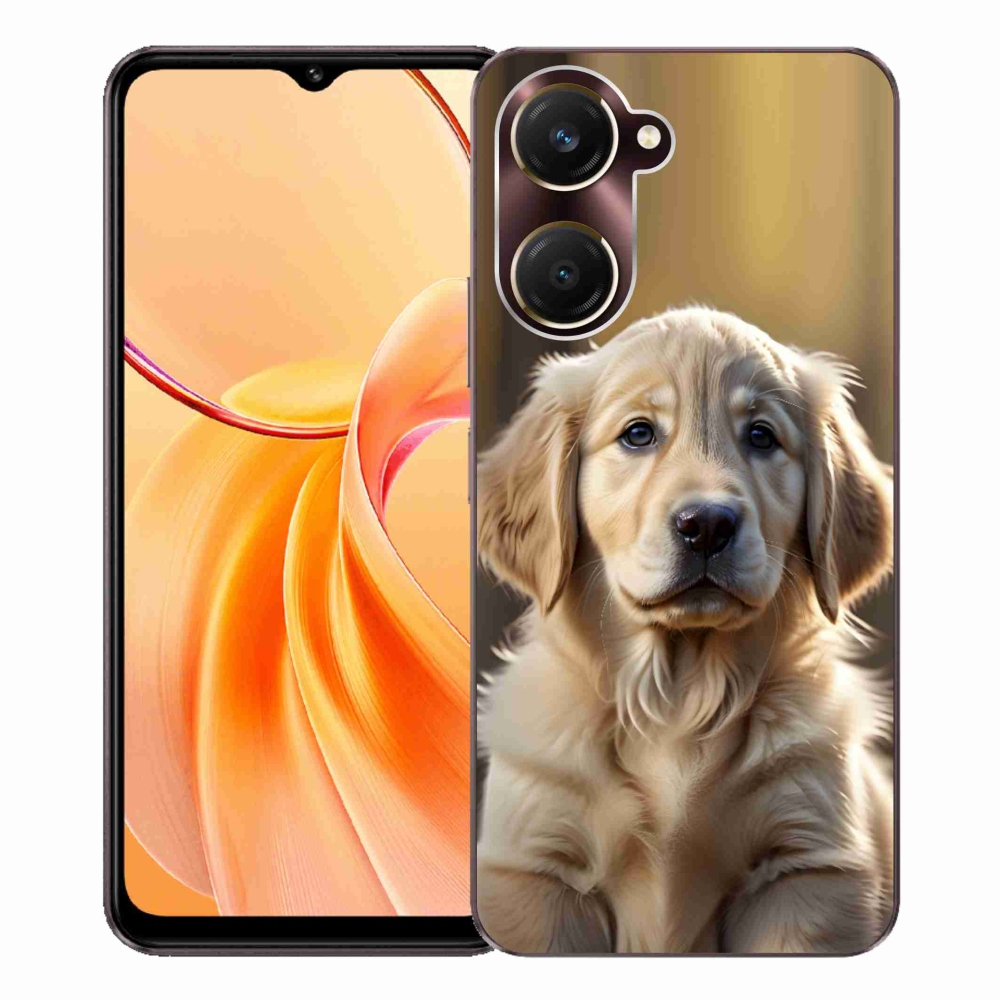 Gélový kryt mmCase na Vivo Y28s 5G - roztomilý zlatý retriever