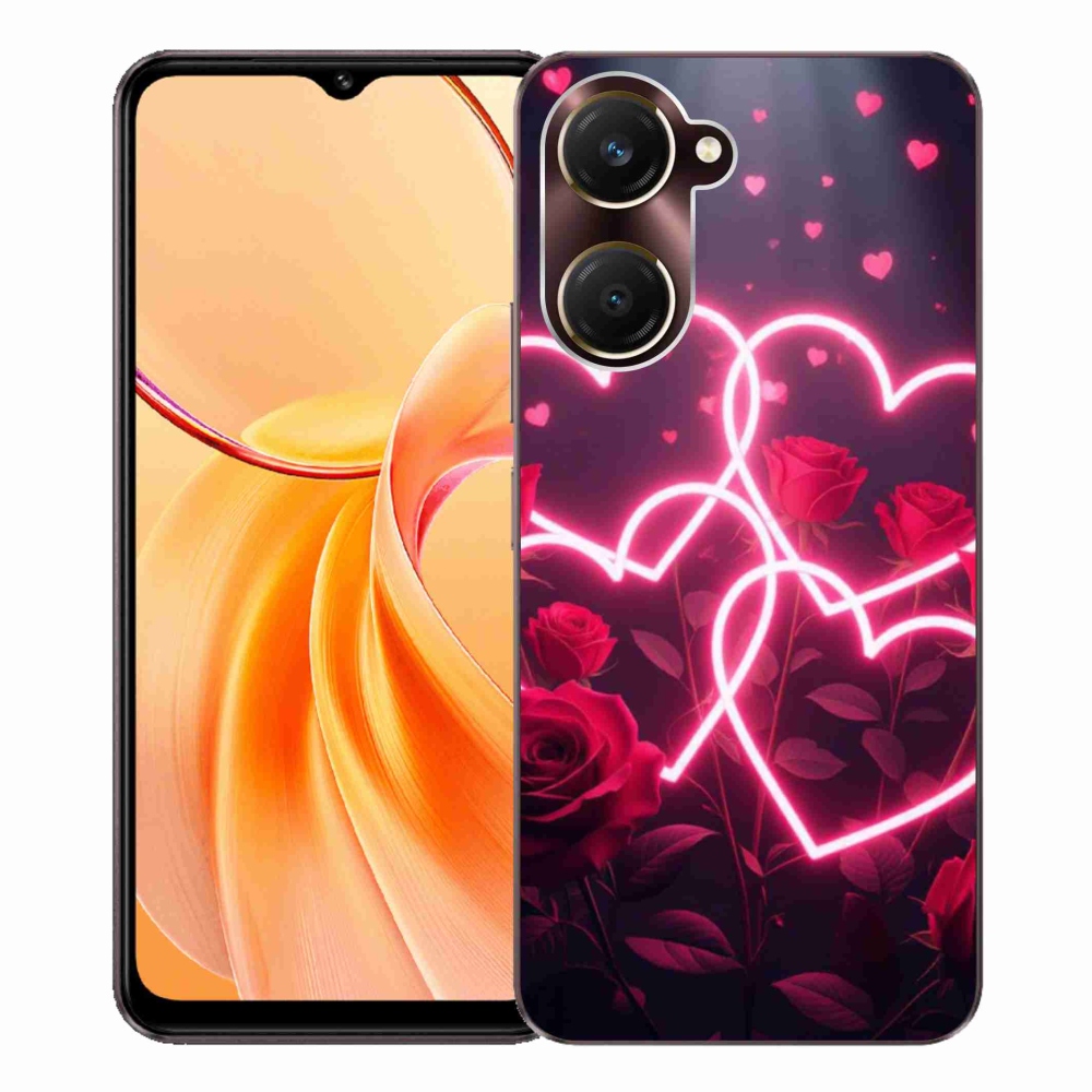 Gélový kryt mmCase na Vivo Y28s 5G - srdce lásky
