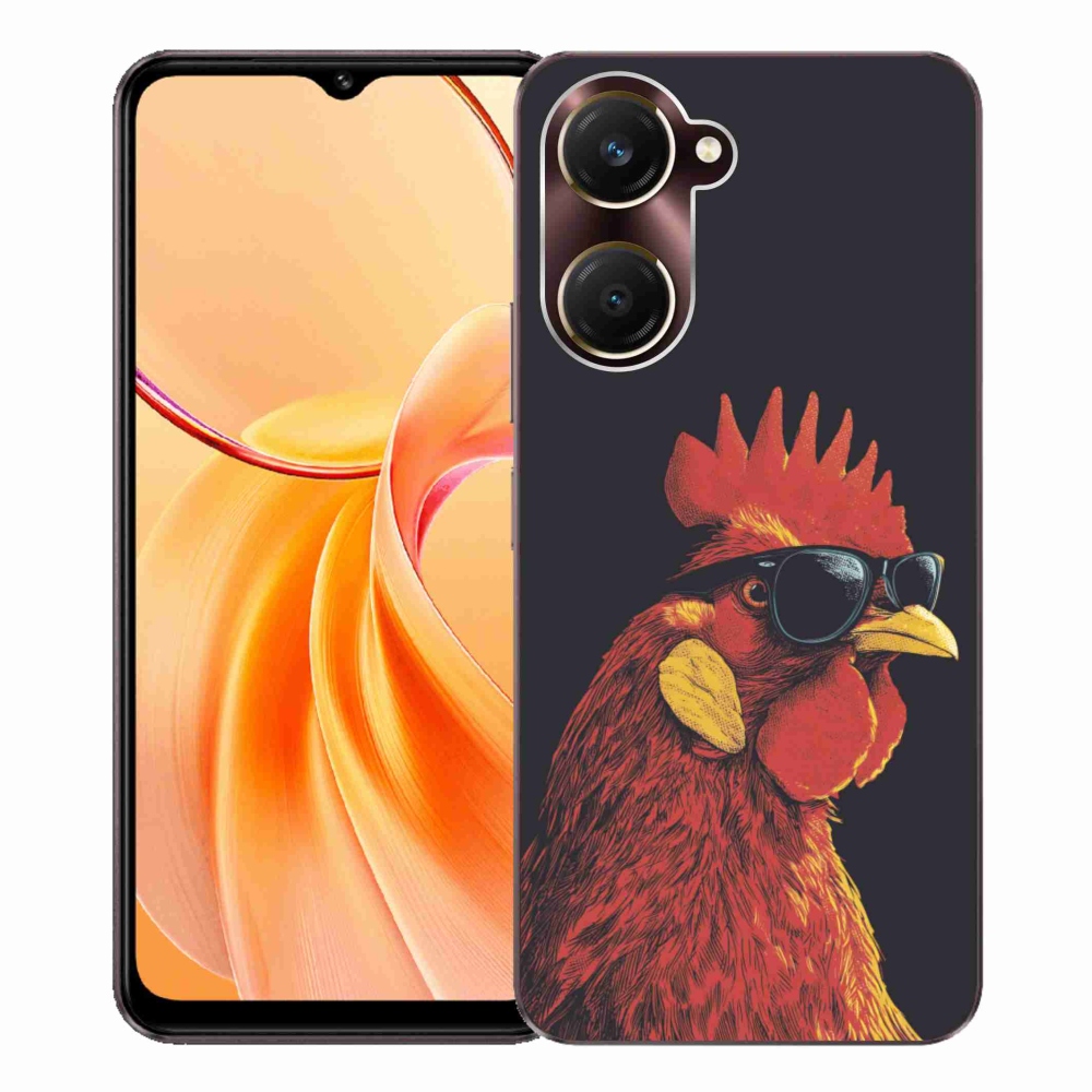 Gélový kryt mmCase na Vivo Y28s 5G - štýlový kohút
