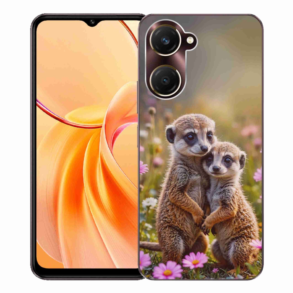 Gélový kryt mmCase na Vivo Y28s 5G - surikatí duo