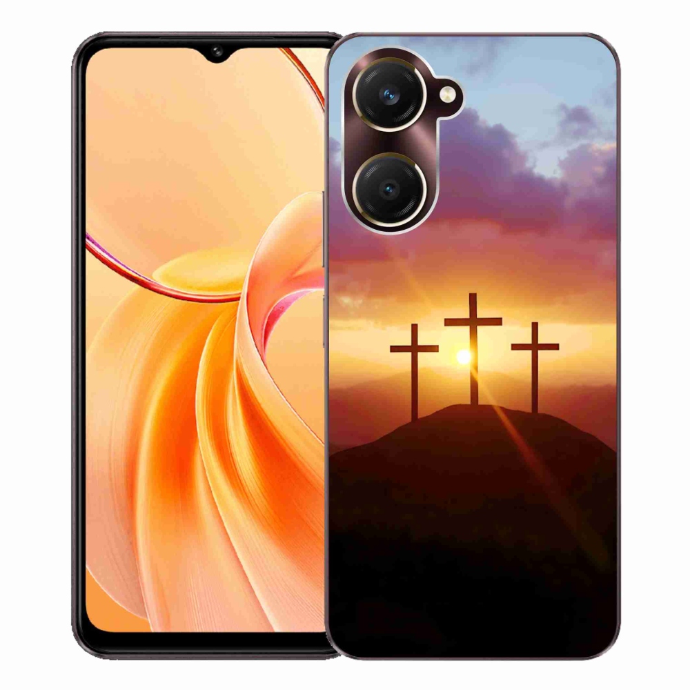 Gélový kryt mmCase na Vivo Y28s 5G - tri kríža