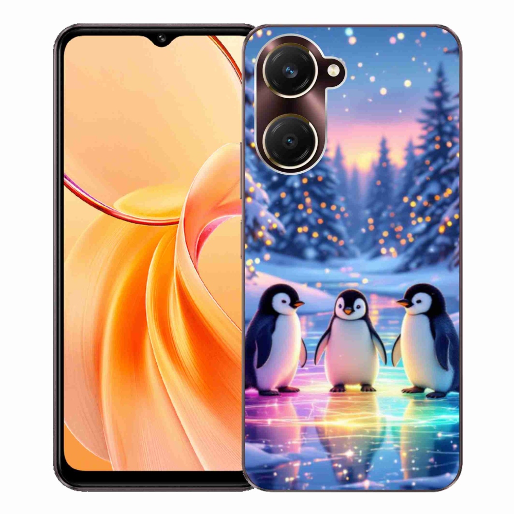 Gélový kryt mmCase na Vivo Y28s 5G - tučniaky