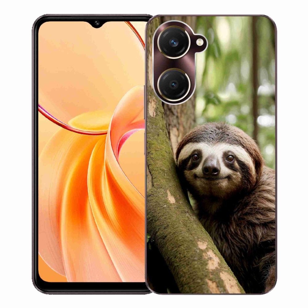 Gélový kryt mmCase na Vivo Y28s 5G - usmievavý leňochod