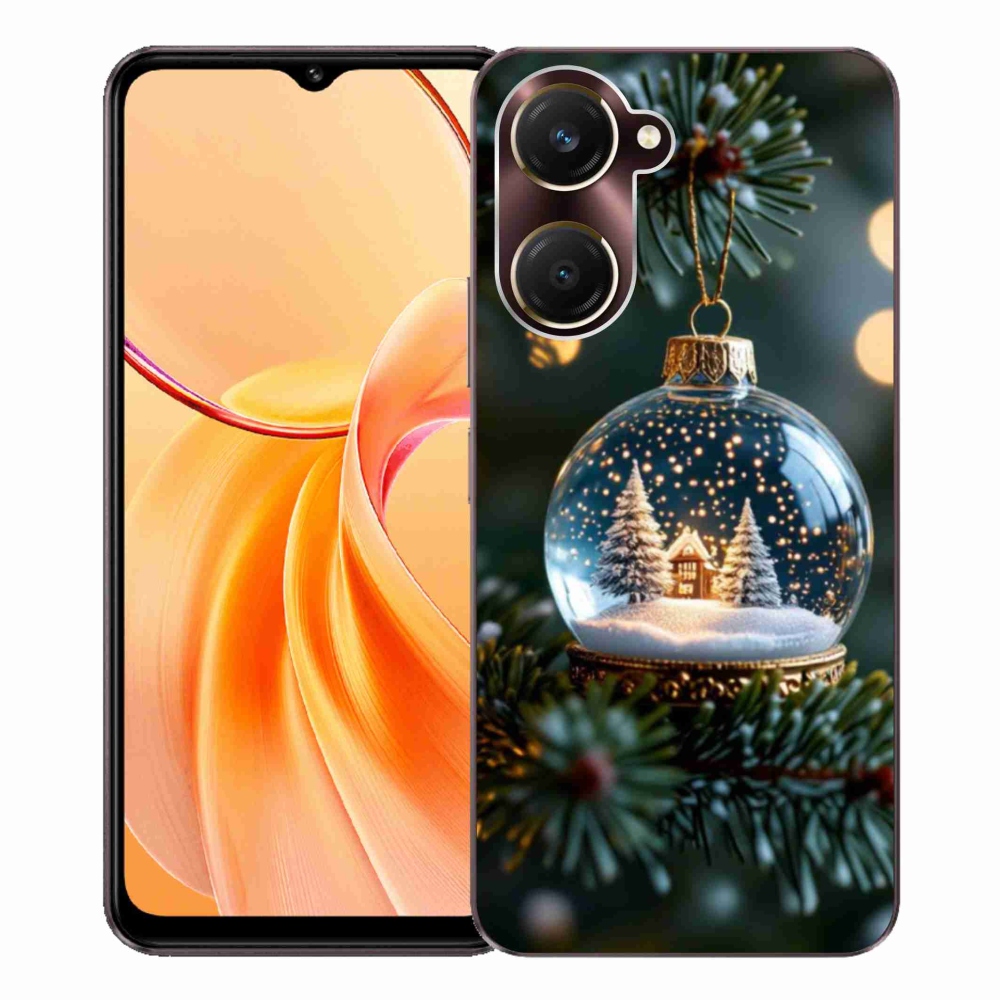 Gélový kryt mmCase na Vivo Y28s 5G - vianočné gule 2