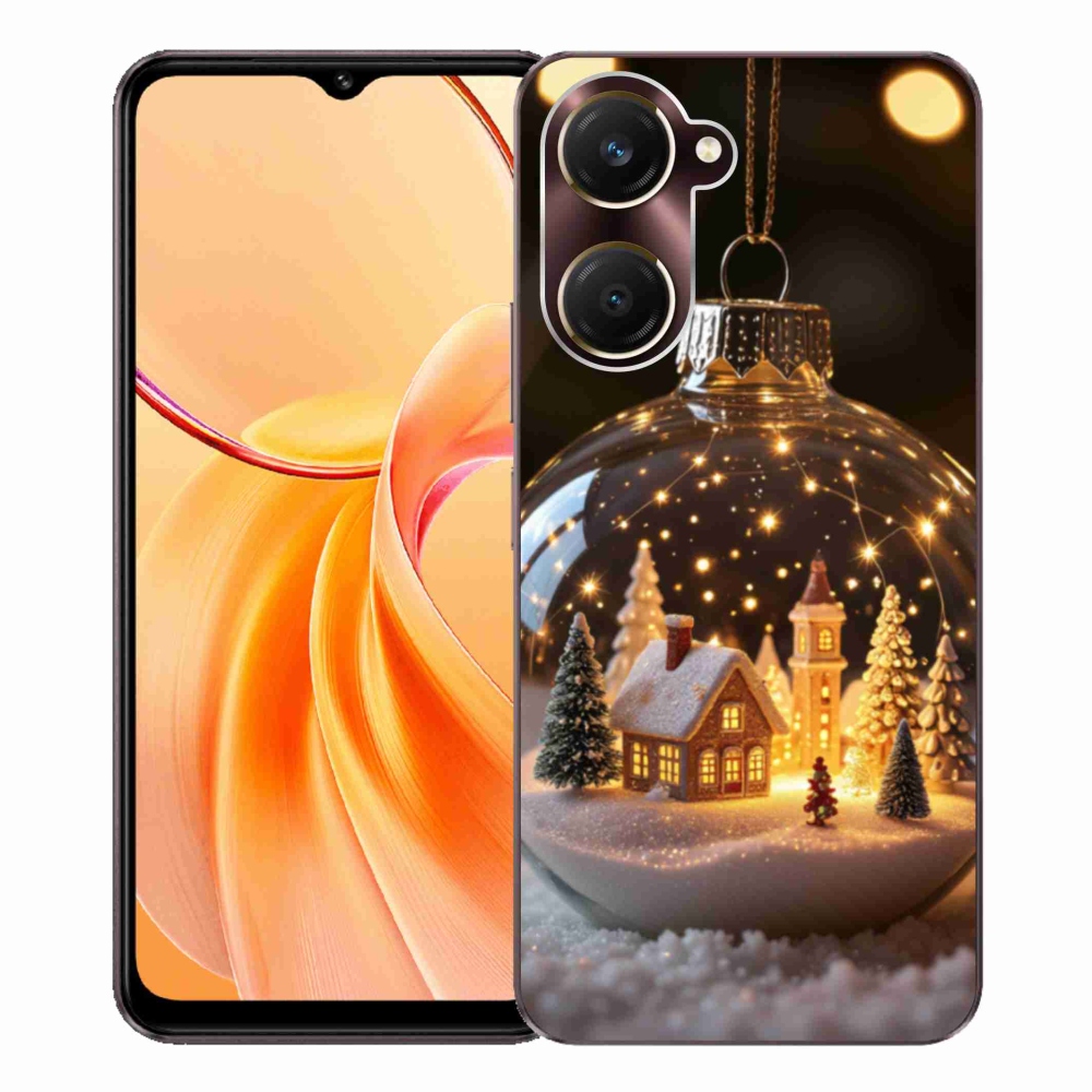 Gélový kryt mmCase na Vivo Y28s 5G - vianočné gule 3